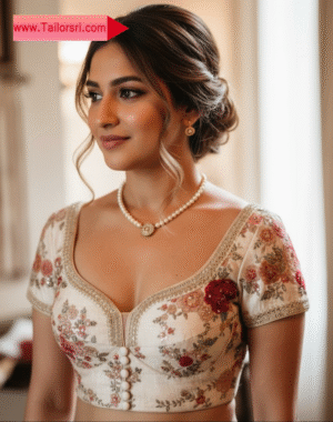 blossom ivory embroidered blouse